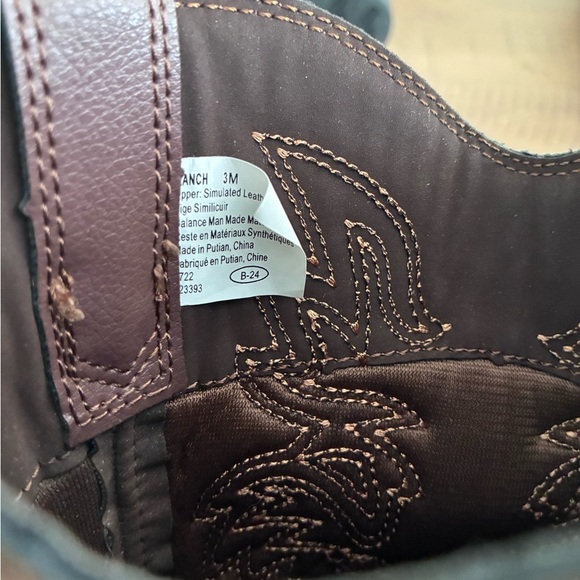 Deer Stags Youth Western Cowboy Boots - Size 3 - Picture 10 of 10